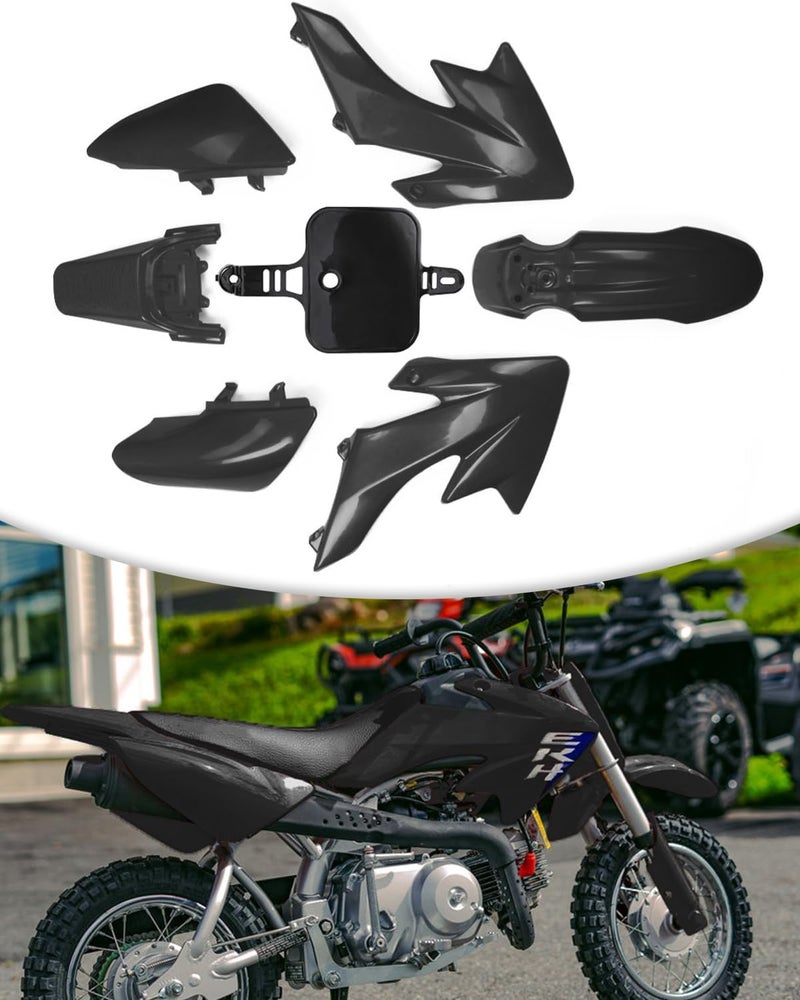 NACORE XR/CRF 50 Plastics Fairing Fender Kit For SDG SSR And More Dirt Pit Bike, BLACK - Image 1